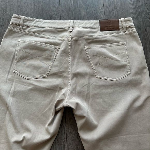 BRUNELLO CUCINELLI Tapered Garment-Dyed Stretch-Cotton Trousers - Picture 8 of 8